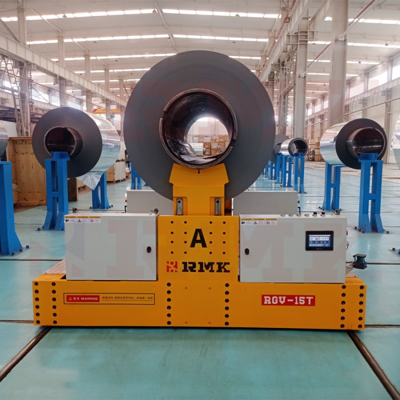 15 tona akumulatorski pogonski čelični bobina željeznički transportni kolica